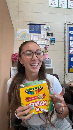 Marker Organization Tip for Teachers! Keep your classroom markers neat and easy to grab with this clever tape hack from @lifeofmissk! Simply line up your markers, secure them with duct tape, and label the set for quick use. A smart solution for busy classrooms—no more lost or rolling markers! #teacher #teachersoftiktok #teachertok #firstyearteacher #teacherhack #teachertips #school #kindergarten #preschool #teachers #teachertiktok #activities #kidsactivities #kidstoys #kidsoftiktok #parenting #M