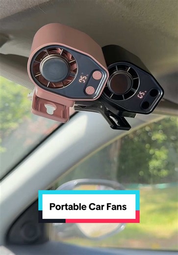Portable Car Fans for Cooling in Heat | Clip-On Rotating Fans
