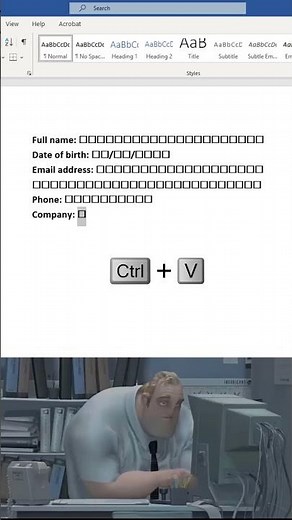 Best way to create professional forms in ms word 👀 #shorts #msword