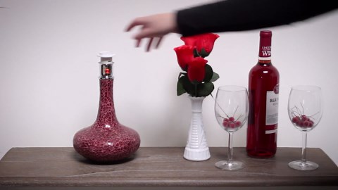 Simple Designs LT3039-BLK 14.17” Contemporary Mosaic Tiled Glass Genie Standard Table Lamp with Matching Fabric Shade for Home Décor, Bedroom, Living Room, Foyer, Office, Black/Silver