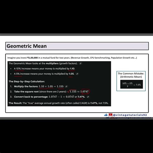 Geometric Mean #shorts#statistics #education