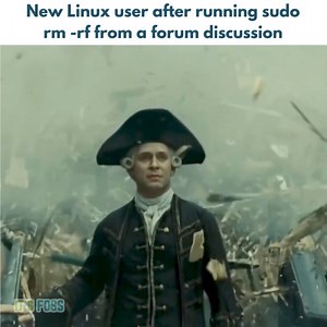 127K views · 1.6K reactions | Look what they made me do  Warning ⚠️ : The command deletes everything, do not try it unless you have backups and want to experiment it for fun. #linux | It's FOSS | Facebook