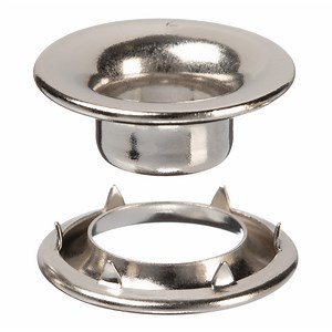 #2 Spur Grommet 3/8" (Nickel-Plated Brass)