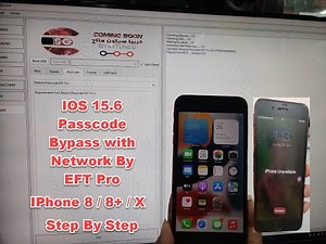 IPhone 8 / 8+ / X IOS 15/16 Passcode Bypass with Network By EFT Pro