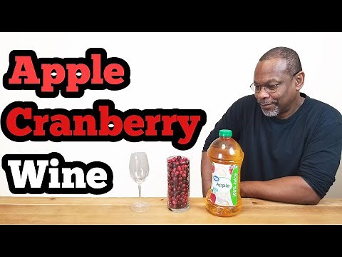 Making Apple Cranberry Wine: 1 Gallon