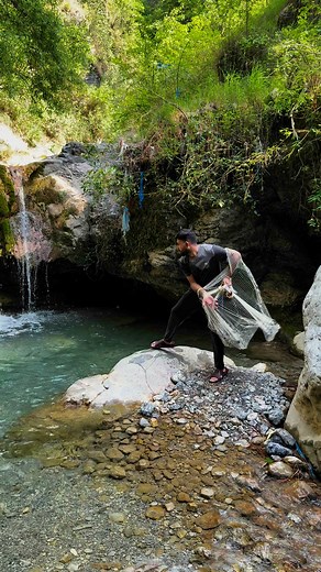 174K views · 974 reactions | Net casting in beautiful waterfalls #netcasting | Net Fishing with Hamza | Facebook