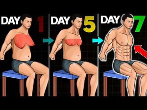 7 Min 7 Day 7 Beginner Chair Exercises For Chest Fat