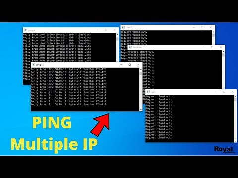 How To PING Multiple IP Address || How To Ping Multiple IP Addresses From CMD