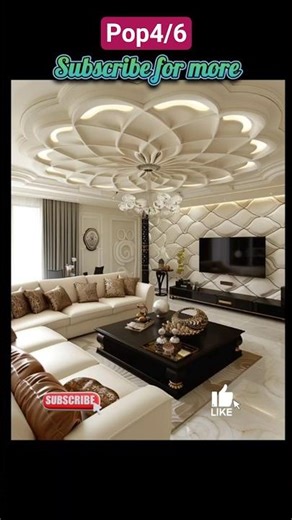 19 Best Unique POP Ceiling Designs for Modern Homes 4/6 #shorts #viral #trending