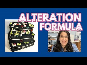 DIY Packing Cube Formula Pattern Alteration! How to Alter Packing Cube