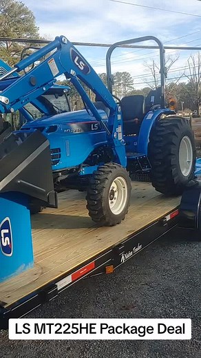 New Year and Great Deals at Equipment Outlet in Rome, Georgia. Right now get our best-selling LS MT225HE tractor package for $0 down and $365 per month after rebate or choose 4.99% APR for 84 months. You get the MT225E - Hydrostatic version with three-range transmission, four-wheel drive, quick-attach loader with skid steer compatible bucket, heavy-duty LS Box Blade and heavy-duty LS brush cutter and a 20' car-hauler trailer all with this package! Total package price is $26,700 after rebate. Or 