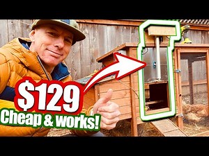 $129 Cheap DIY Automatic Chicken Coop Door 🐔