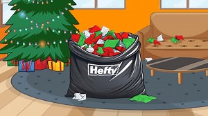 What to do with all that wrapping paper?! Luckily, Hefty is here to hold all your holiday cheer🎄🎁 Conquer clutter, on bag at a time 💪 #heftyheftyhefty #heftyholidays #hefty #wrappingpaper | Hefty