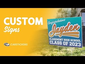Create Custom Signs (Metal, A-Frame, Reflective, & more)
