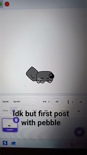 first post yippie #dandysworld #pebble #fyp #peb #random #scratch