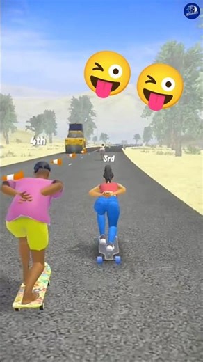 Downhill Race 😜🏄🏿 All Funny Games game | #gaming #shorts