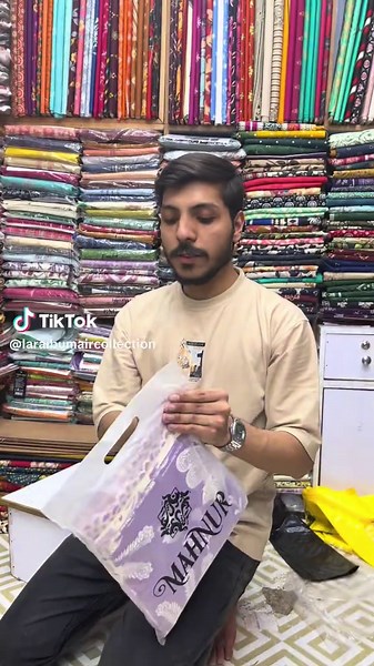 New Mahnur Lawn Collection: Printed Dress with Embroidered Dupatta