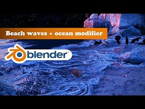 [Blender Flip Fluids] Sunset Beach - Beach waves + Ocean modifier!