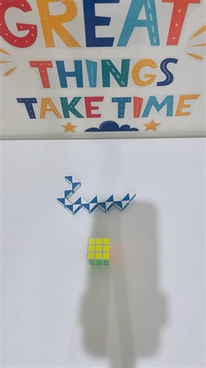 Infinite Snake Cube Loop 😳 Can You Find Where It Ends? #shorts