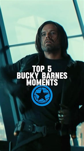 Top 5 MCU Bucky Barnes Moments💙💥 #marvel #wintersoldier