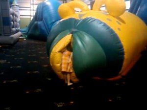 Girl eaten alive by giant inflatable