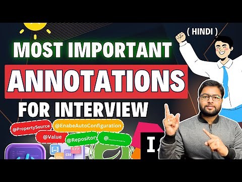 🔥 Top Spring Boot Annotations | Spring Boot Interview Series in Hindi