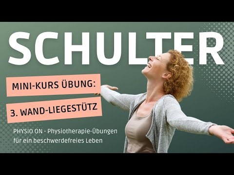 Sanfte Kräftigung der Schulter ➡️ Mini-Kurs Schulter (Übung 3: Wand-Liegestütz)