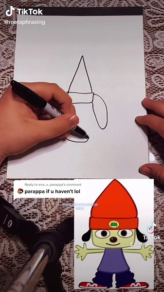 Drawing Parappa the Rapper - Quick Sketch Drawing