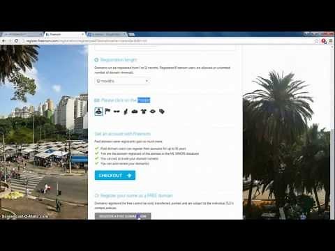 how to create free domain name by using freenom