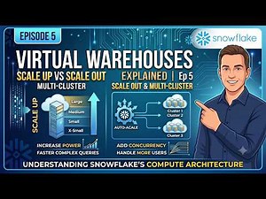 Snowflake Virtual Warehouse Explained | Scale Up vs Scale Out | How to Create Multi-Cluster | Ep 5