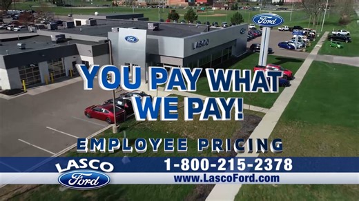 1.8K views · 16 shares |  YOU PAY What WE PAY‼️ ➡️ Employee Pricing for EVERYONE at Lasco Ford in FENTON! PLUS Get $2,000 OVER KBB for Your Trade-In! Nationwide Delivery Available! Find your perfect next vehicle today at  https://bit.ly/43FIFE7 . #ford #FordMotorCompany #fordf150 #fordmaverick #fordexplorer #michigan #fenton #fentonmichigan #fentonmi | Lasco Ford | Facebook