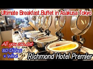 Ultimate Breakfast Buffet in Asakusa – 80 Dishes, Roast Beef & Sushi, All-You-Can-Eat!