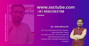 14 reactions | SSC CGL Descriptive Online Classes | Live Batch for CGL 19 Tier 3 Exam 20 Days Workshop Online Live Classes (With Detailed Explanation & Practice) Batch Purchase link:- https://bit.ly/33uXiJv | By Sahil Mittal Sir #Share_it #SSCCGL #Descriptive #Tier3 #UFM #राष्ट्रीय_बेरोजगार_दिवस Important topics? What to write? How to write? Ask Your doubt in comment section | SSCtube by Oliveboard | Facebook