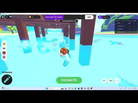 i try to get as many robux as possible on donation games (day 2)