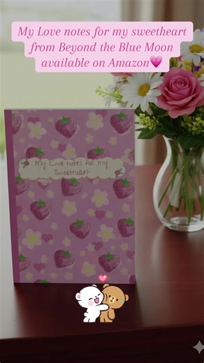 💗From Beyond the Blue Moon: My Love Notes for My Sweetheart Love deserves to be written down. My Love Notes for My Sweetheart is a heartfelt keepsake book created to help you express the feelings that live in your heart. This beautifully simple love note journal invites you to write personal messages, memories, and promises to the one who means everything to you. Inside, you’ll find thoughtfully designed pages for writing love notes from everyday appreciation to once in a lifetime declarations 