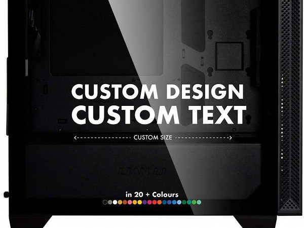 Custom Gaming PC Case Sticker - Vinyl Decal Logo Towers Computer Decorate Styling Window Colour Laptop Gamer - Etsy