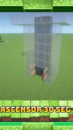 Ascensor ultra compacto en Minecraft: sube y baja perfecto en 30s #minecraft #minecraftshorts #fypシ