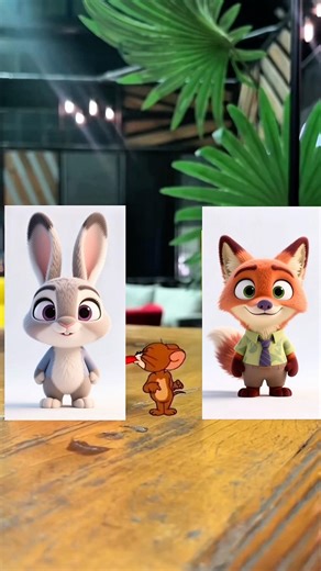 Bunny, Fox & Mouse 😅 #cartoon #shorts