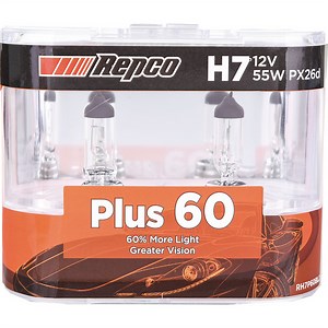 Repco H7 Headlight Bulb 12V 55W 60  Bl - RH7P60BL2