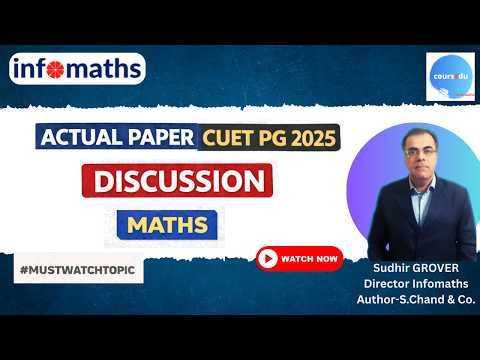 CUET PG Maths 2025 Actual Paper Discussion |