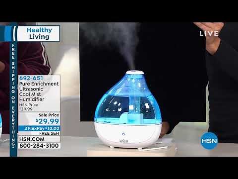 Pure Enrichment Ultrasonic Cool Mist Humidifier