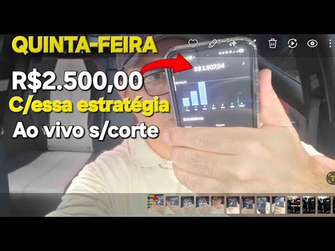 🔴IRL de UBER ESTRATÉGIA GRINGA NO RIO $2.500 FATURAMENTO HOJE