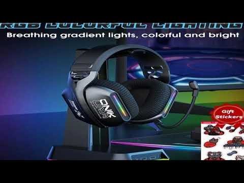 A must-have product! ONIKUMA GT808 2.4GHz Wireless Gaming Headset Noise Cancelling Earphone Headse