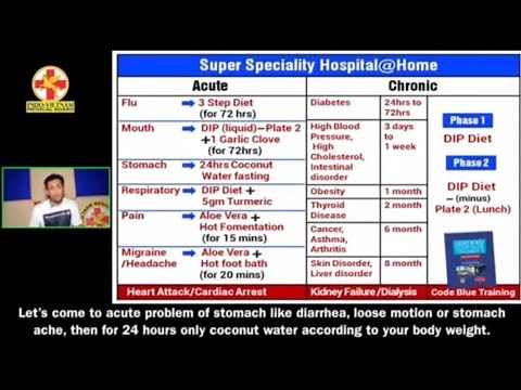 What is DIP Diet Phase 1 and Phase 2 for Acute & Chronic Diseases | By Dr Biswaroop Roy Chowdhury