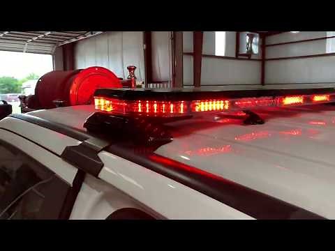 Demo of Code3's new 21TR Matrix MC Lightbar & Z3 Matrix Siren/Light Control West Warning Equipment