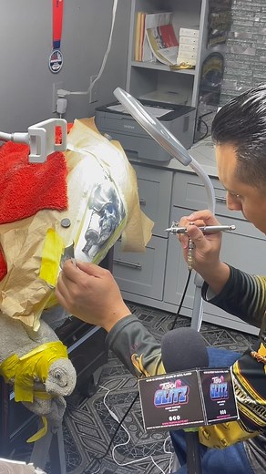 3.2K views · 45 reactions | “Mr. Glitz sat down with airbrush guru, Alberto Herrera @quality_art who’s here to give us a glimpse of what he does day to day  #tropicalglitz #onlythebest #TropicalGlitzDreamTeam #airbrushart #qualityart #custompaint | Tropical Glitz | Facebook