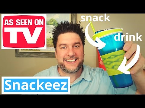 Snackeez review: as seen on TV... drink cup and snack cup in one #snackeez [217]