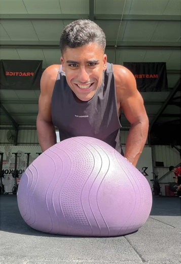 Core Strength Stability Exercise with Fitness Ball