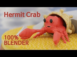 [blender] Hermit Crab modeling Tutorial