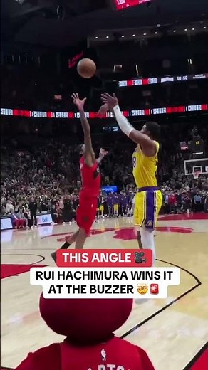 LeBron finds Rui Hachimura in the corner for the win‼️🚨
